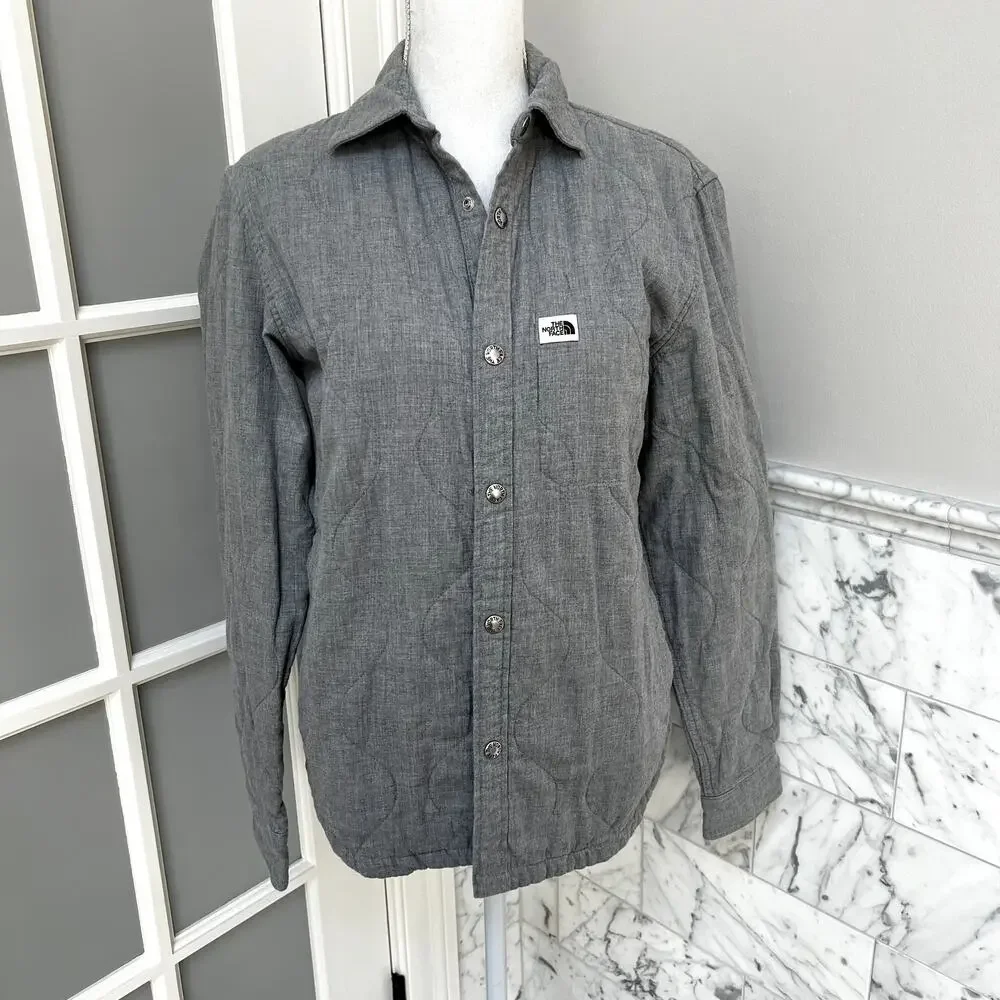 The North Face Quilted Overshirt Coat Jacket Layer Outdoor Small
